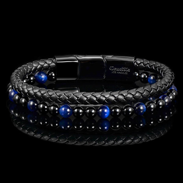 アクセサリー kmrii leather stone bracelet Amazon.com: Mens Stainless Steel Bracelet, Trendy Bracelets